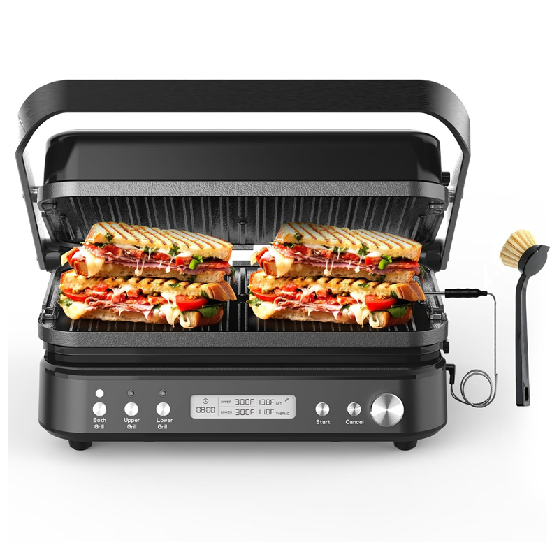 Sandwich Press Grill - 5 In 1 Smokeless Indoor Panini