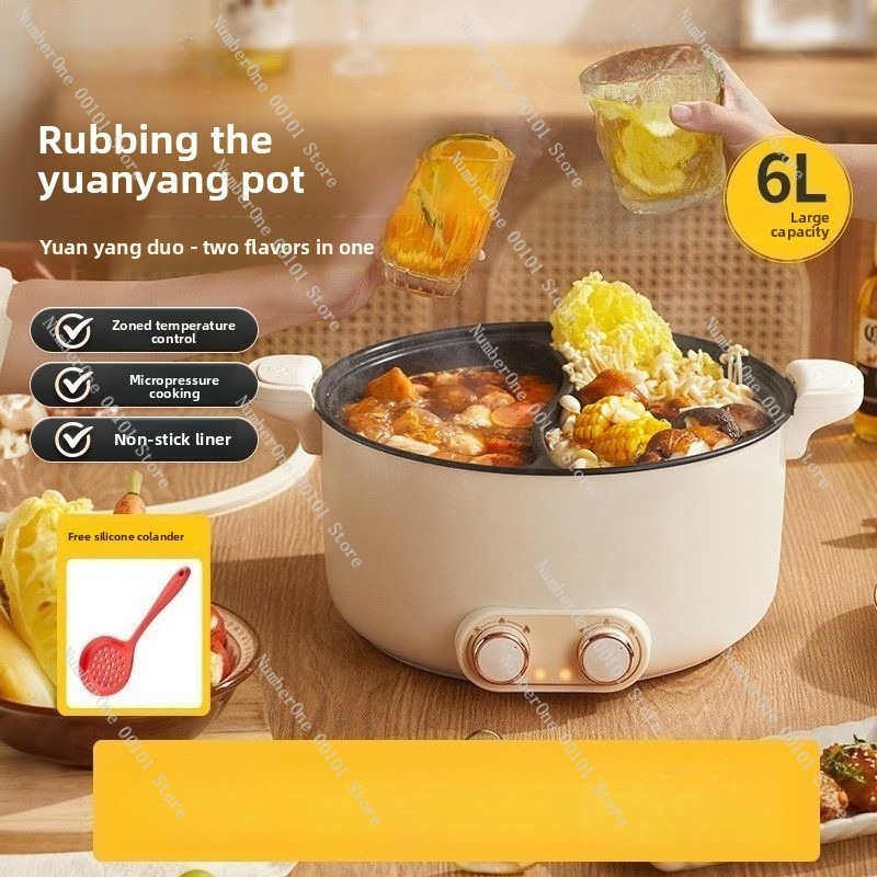 6L 8L Double Pot Electric Hot  - đánh giá và giá Kitchen Appliances Large