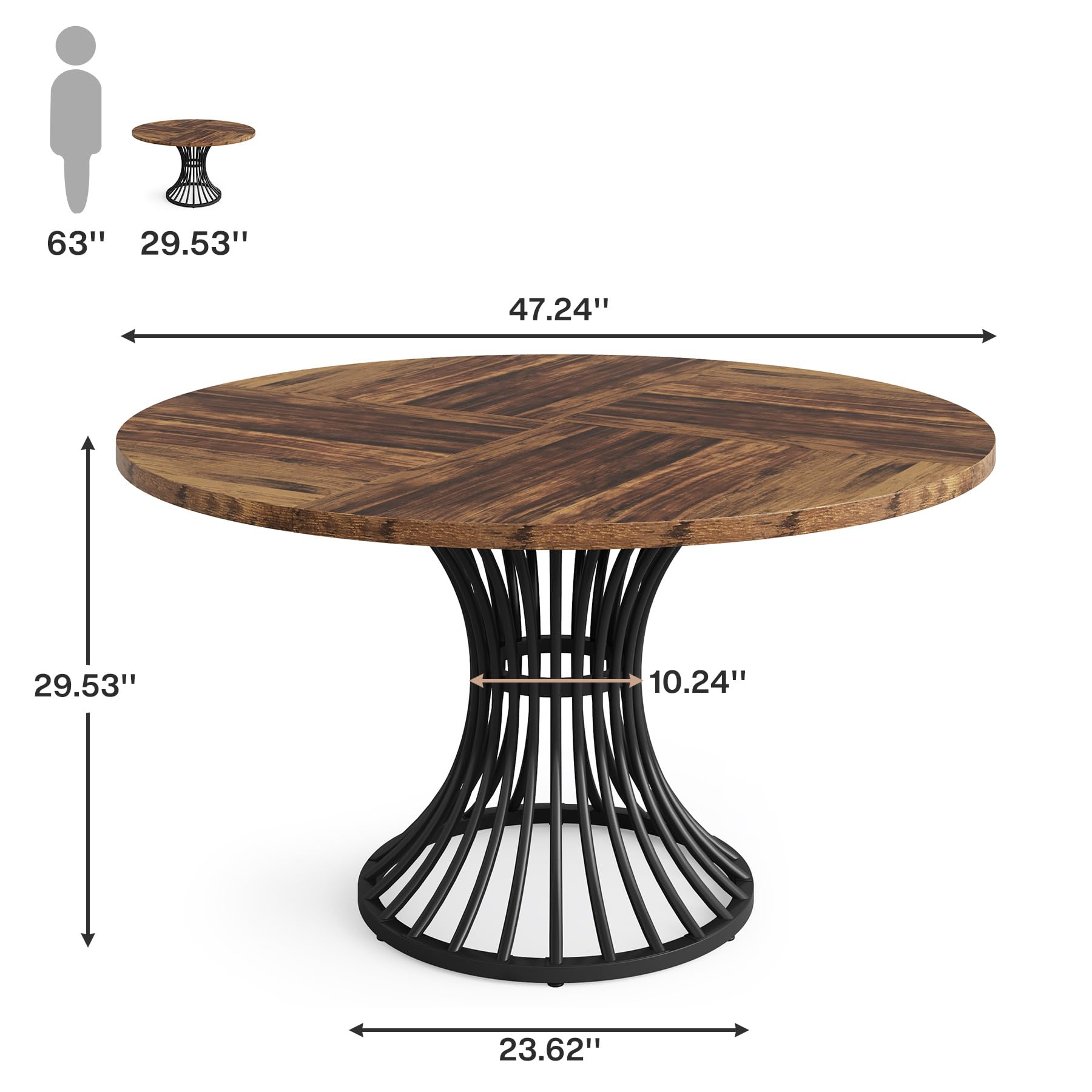 Tribesigns Round Dining Table  - đánh giá và giá Kitchen Appliances Table