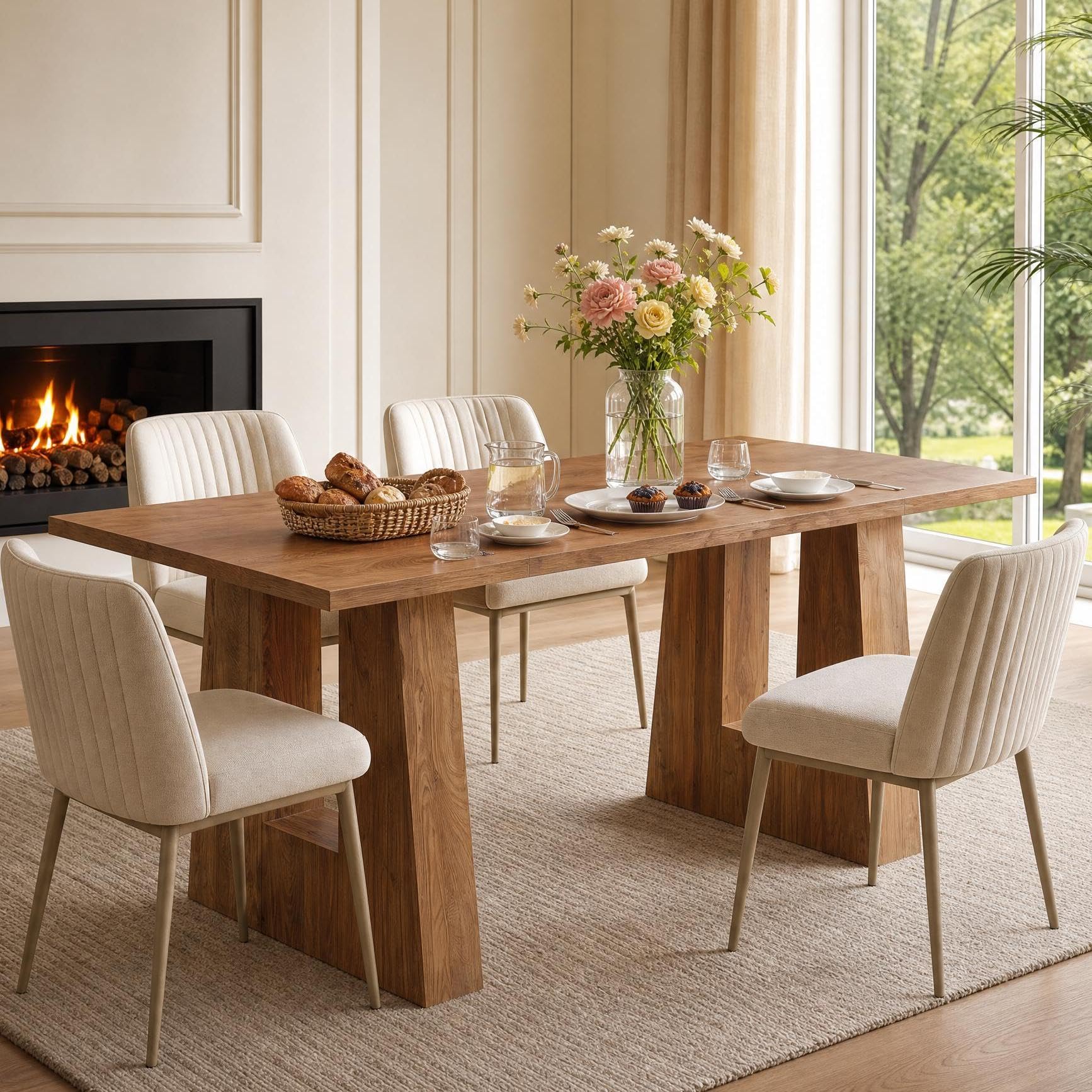 63 Inch Dining Table For 6 Peo - đánh giá và giá Kitchen Appliances Table