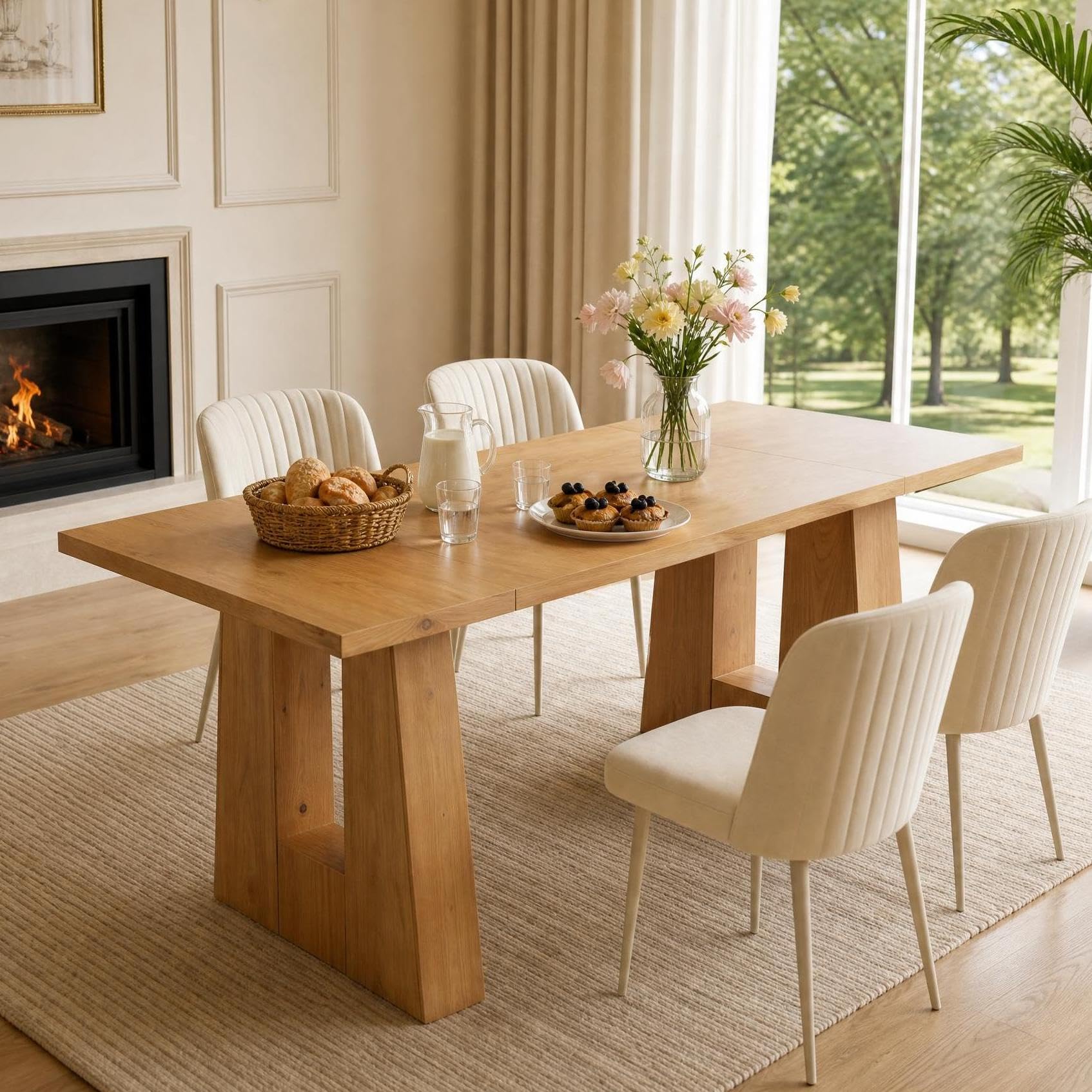 63 Inch Dining Table For 6 Peo - đánh giá và giá Kitchen Appliances Table