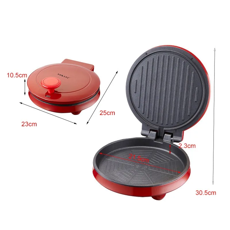 110V Electric Pizza Machine, D - đánh giá và giá Sandwich Press Grill