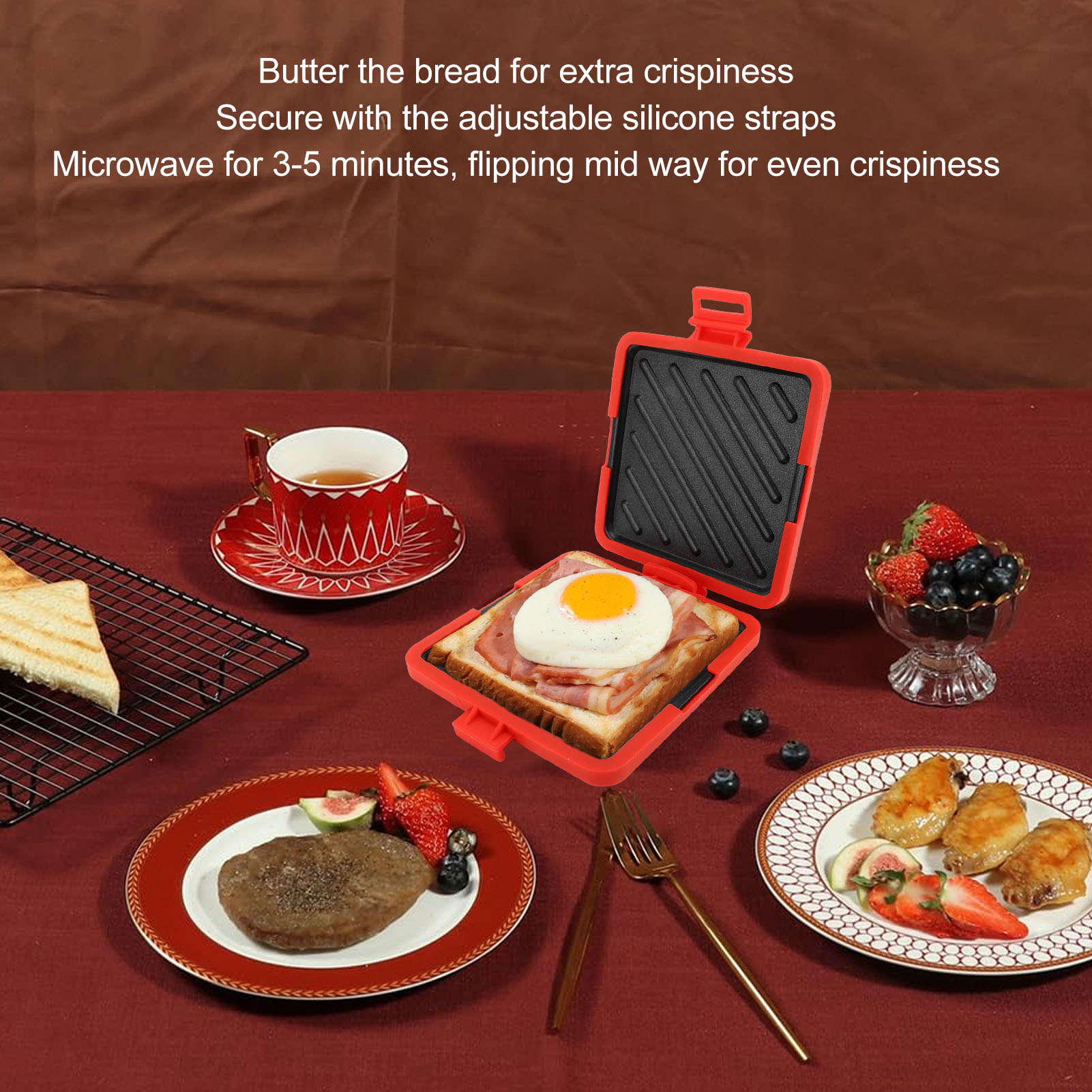 Toastie Maker Microwave Toasti - đánh giá và giá Sandwich Press Grill