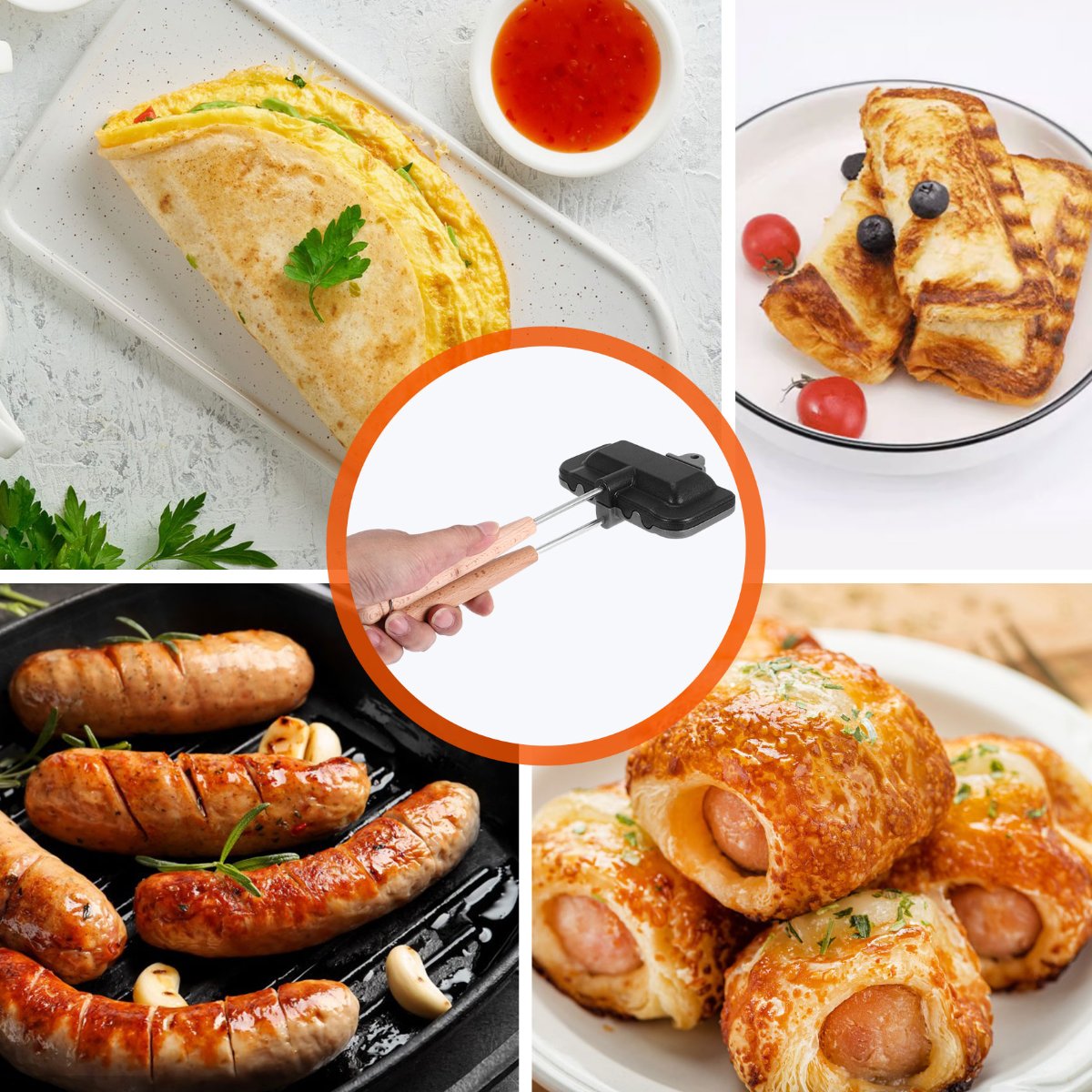 ABUD-Double-Sided Sandwich Bak - đánh giá và giá Sandwich Press Grill