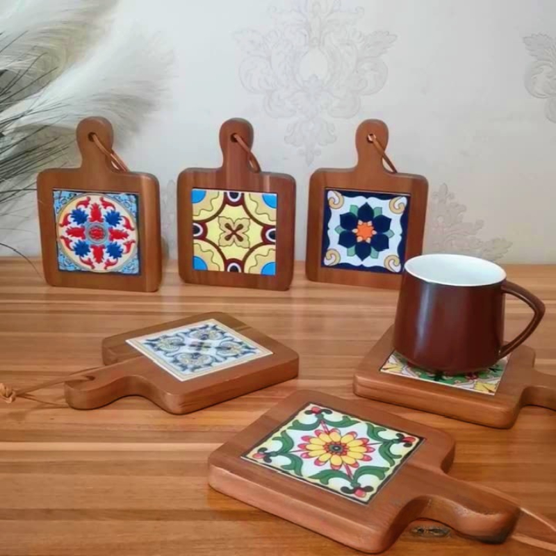 Solid Wood Flower Brick Hand P - đánh giá và giá Kitchen Appliances Table