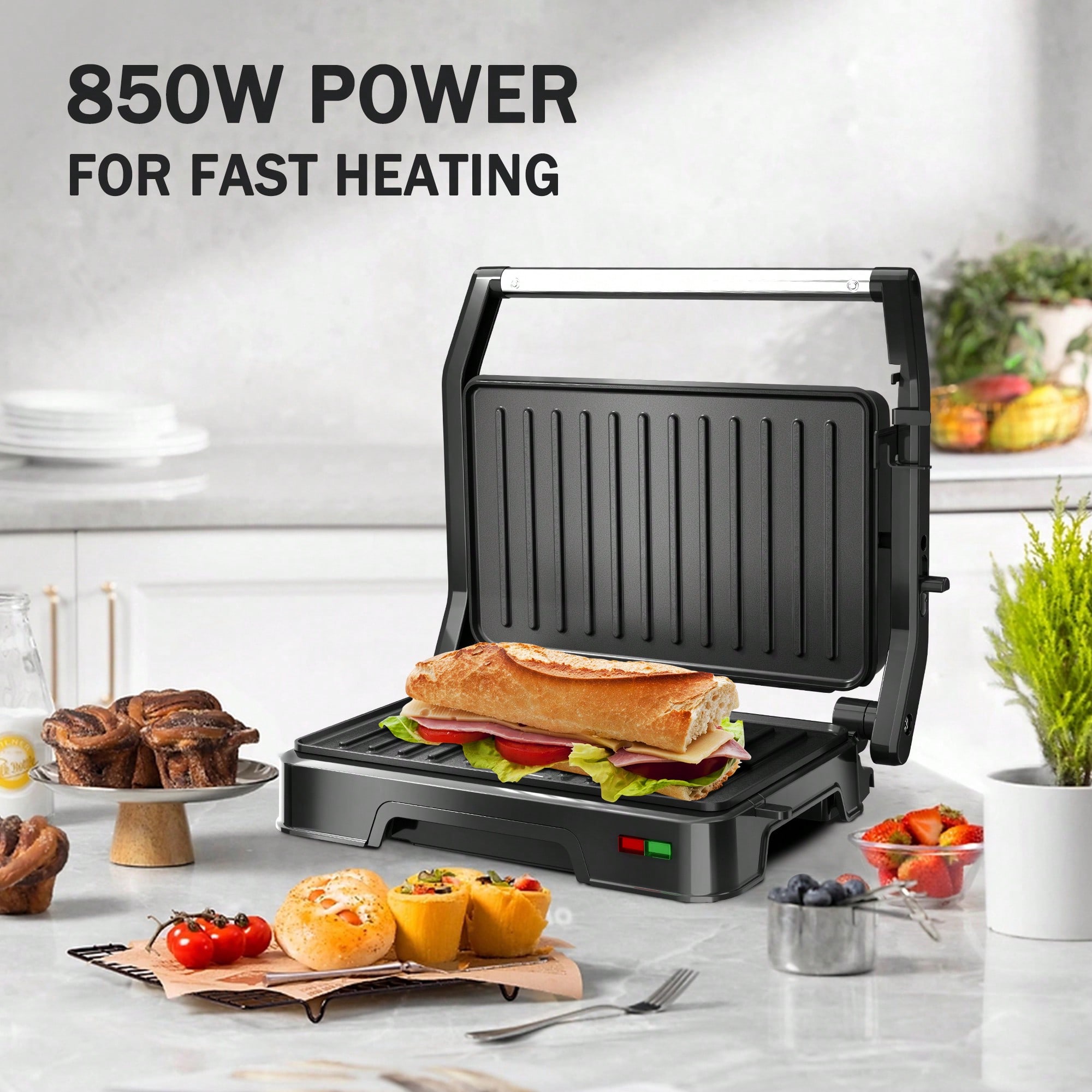 2‑Slice Panini Grill Press, 85 - đánh giá và giá Sandwich Press Grill