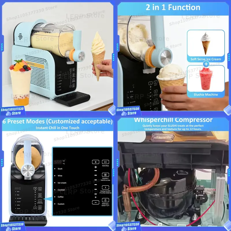 1.8L Electric Slush Machine Co - đánh giá và giá Ice Cream Maker Electric