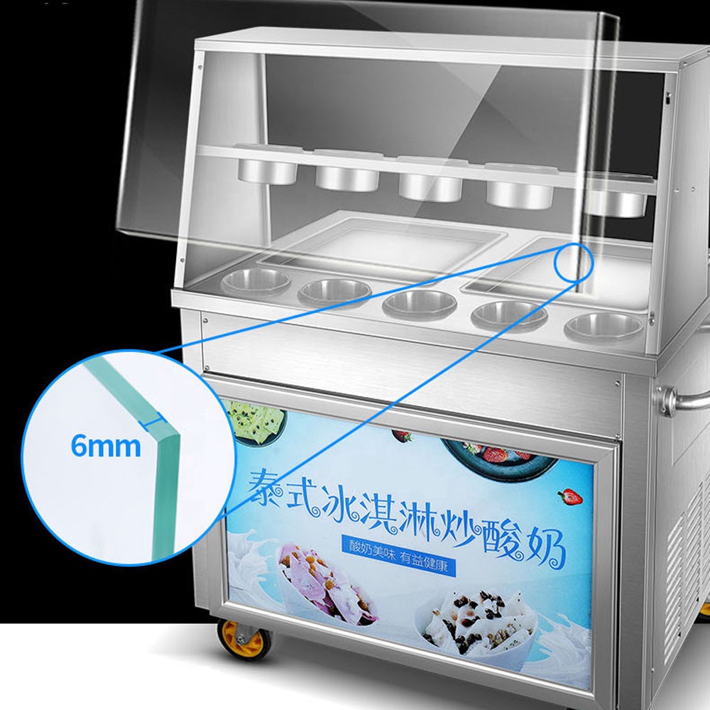 Frying Ice Machine Commercial  - đánh giá và giá Ice Cream Maker Electric